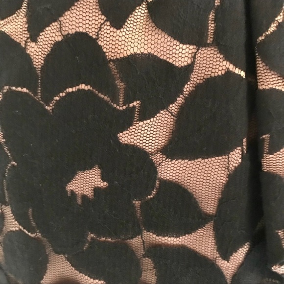 NWT Inspire Me One Shoulder Lace Dress With Ruffled Front and Belt - Picture 4 of 8